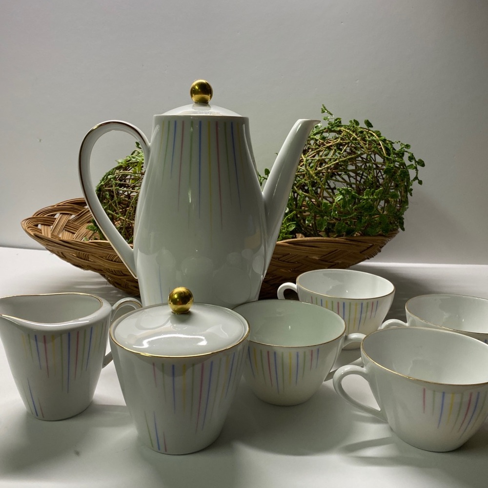 Vtg 10 Piece Seltmann Weiden-K Bavaria Bella Coffee Service 1046 32